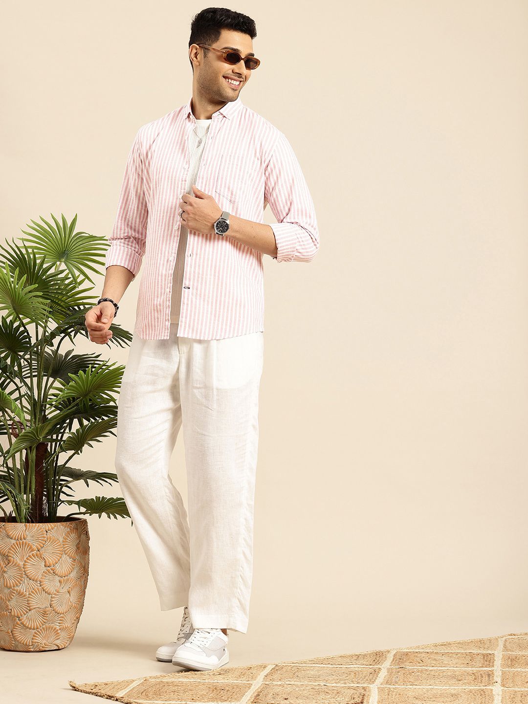 Men Standard Bengal Stripes Casual Shirt - Image 4