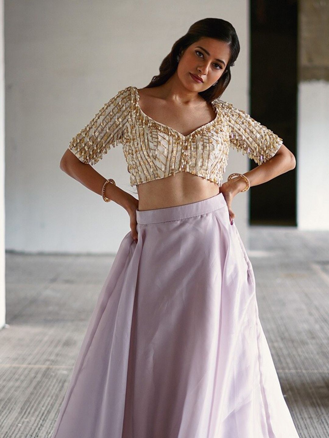 Embellished Ready to Wear Lehenga & Blouse With Dupatta - Image 2