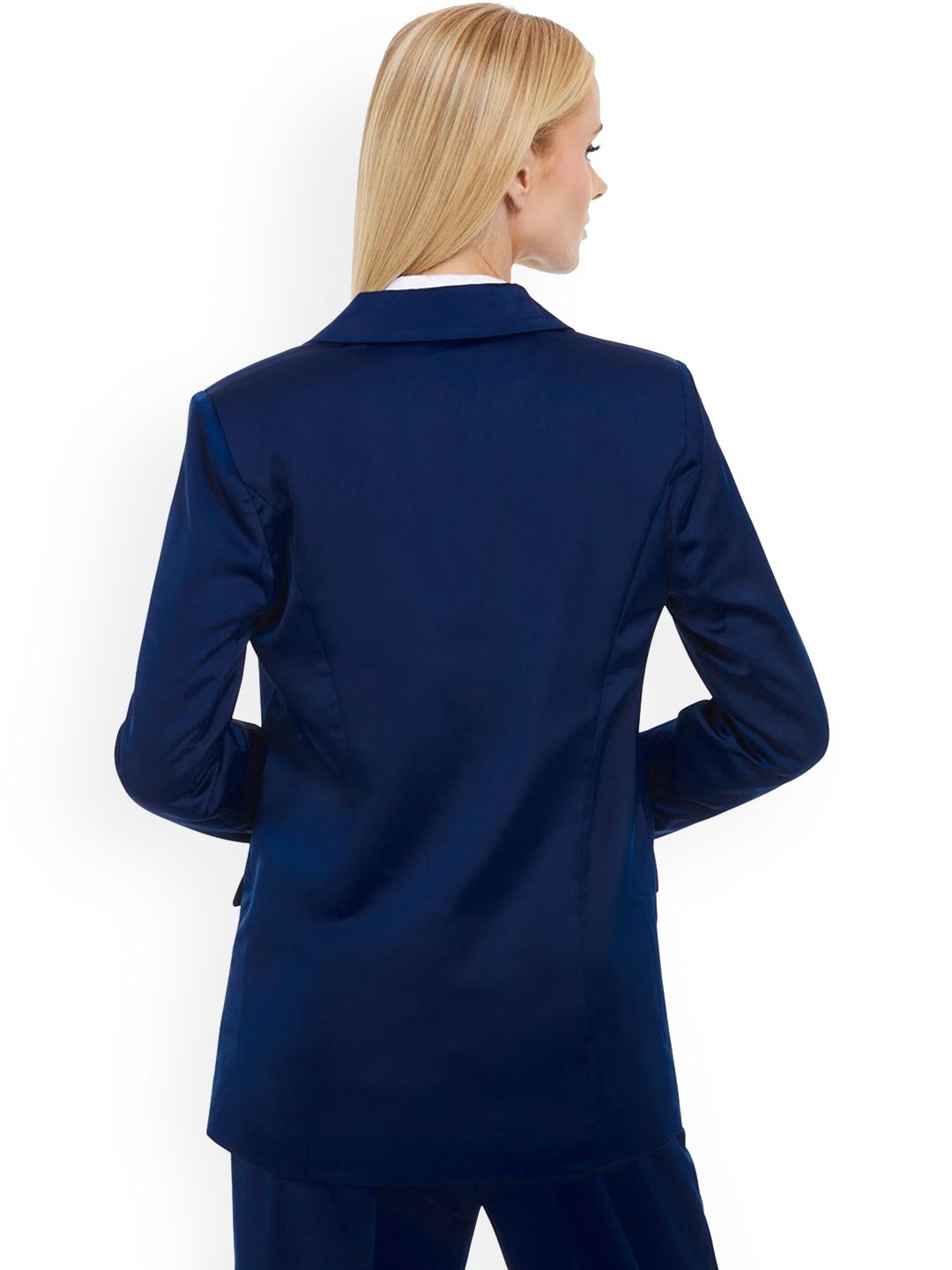 GUESS Peaked Lapel Collar Single Breasted Casual Blazer - Image 3