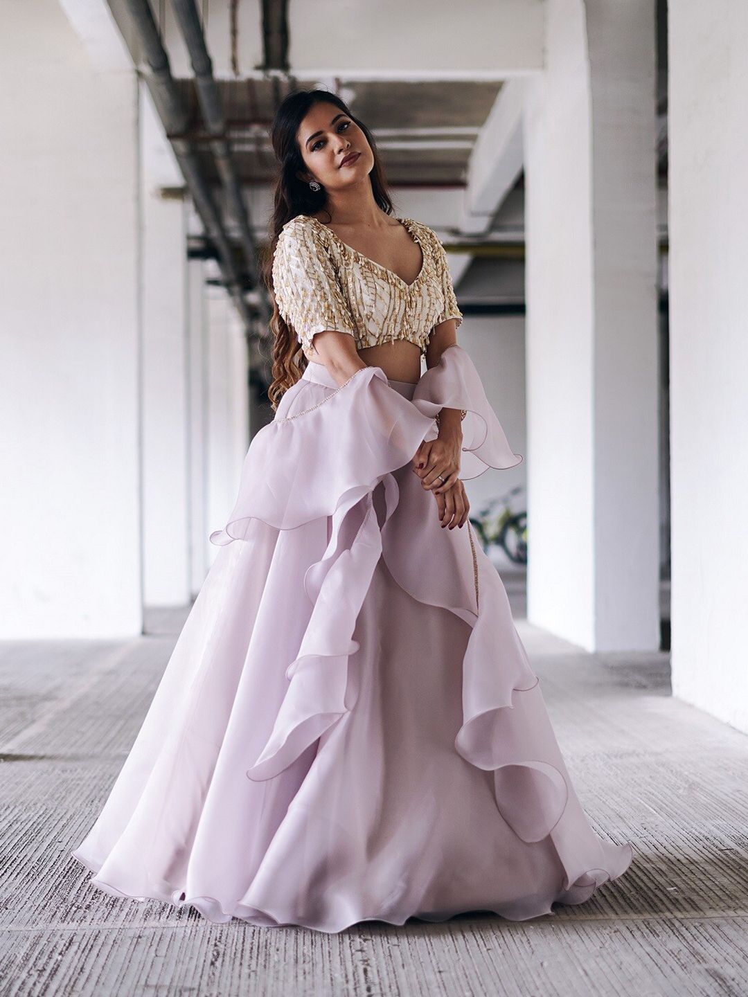 Embellished Ready to Wear Lehenga & Blouse With Dupatta - Image 3