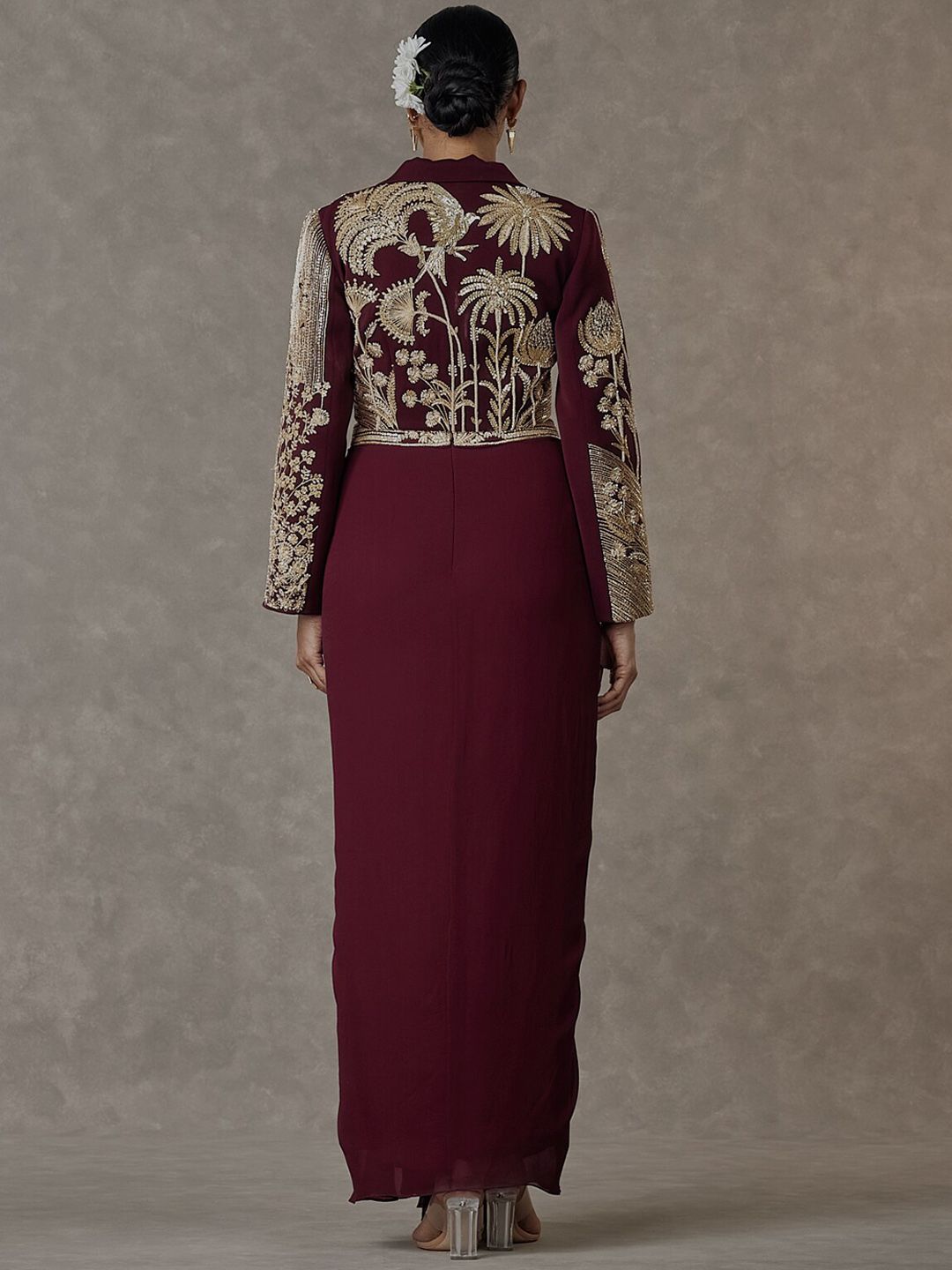 Son Chidiya Women Crop Blazer Tube Top & Skirt Co-Ords - Image 2