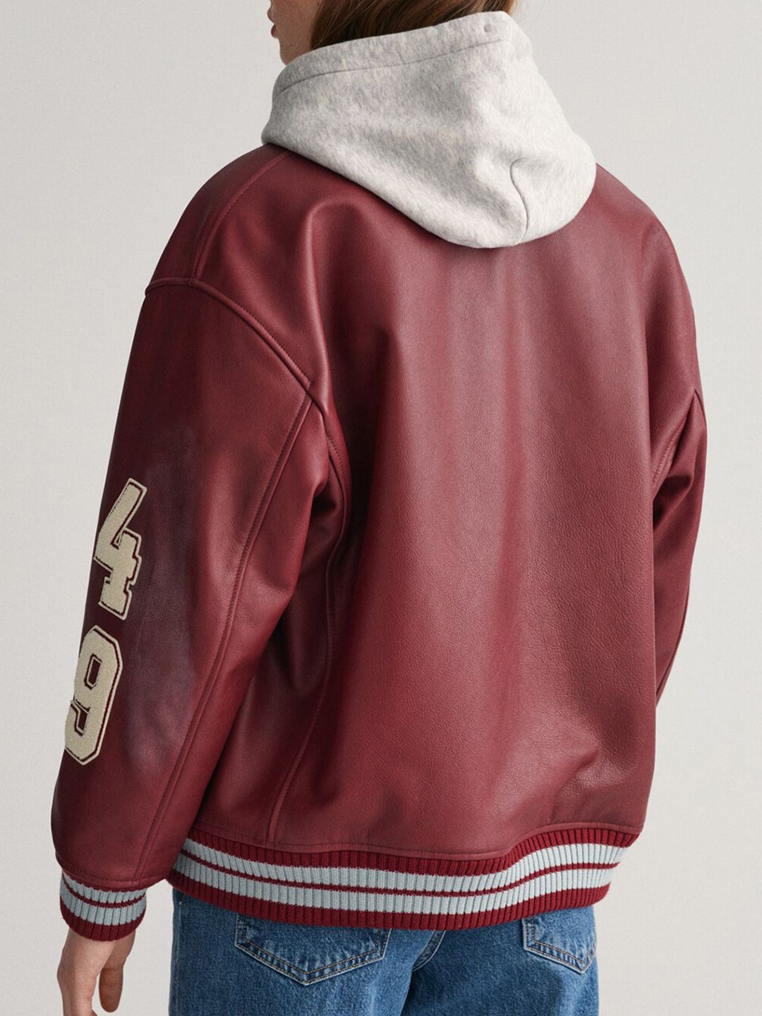 Graphic Printed Stand Collar Bomber Jacket - Image 2