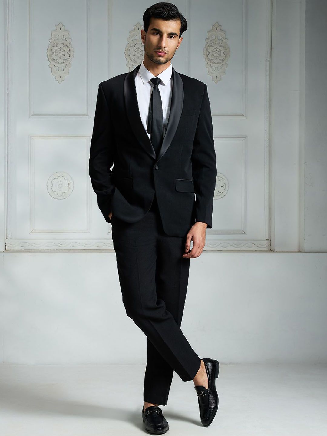 Rivaar By Rocky Star Men Shawl Collar Single Breasted Blazer