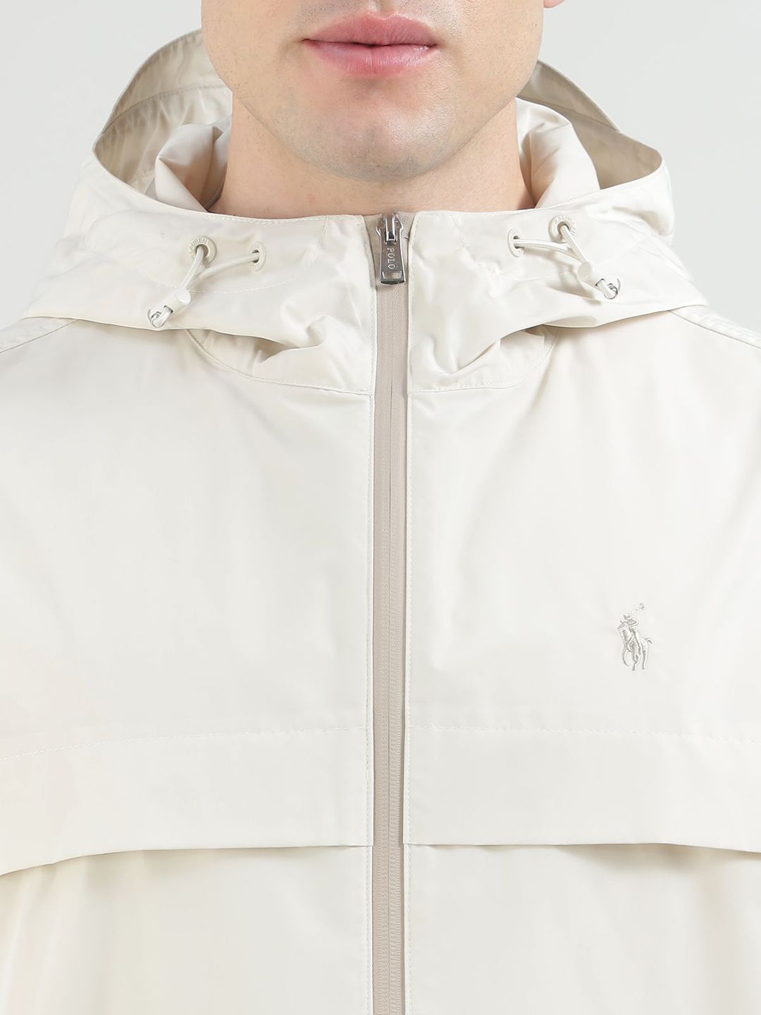 Men Hooded Solid Casual Windcheater Padded Jacket - Image 2