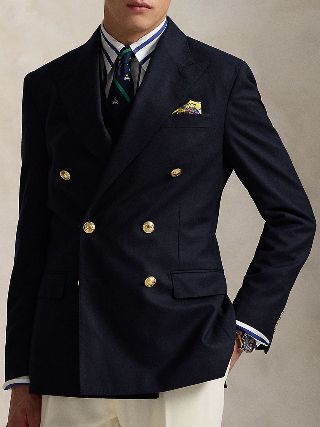 The Iconic Doeskin Woolen Slim-Fit Blazer - Image 2