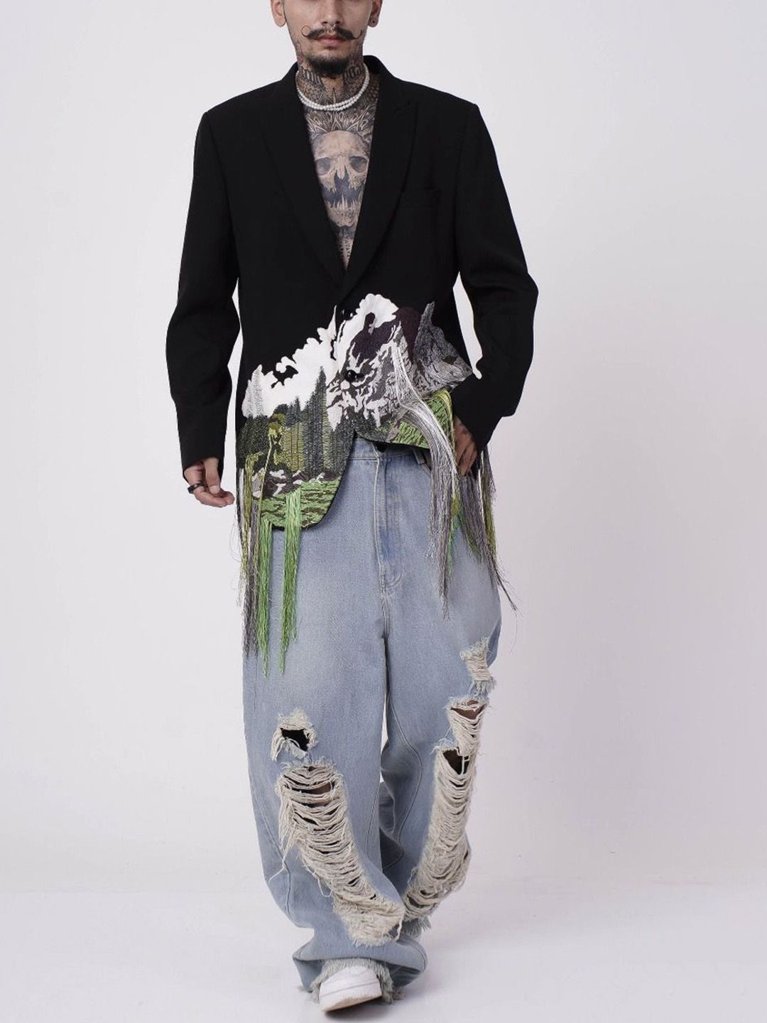 HUEMN Handcrafted Mountains Blazer