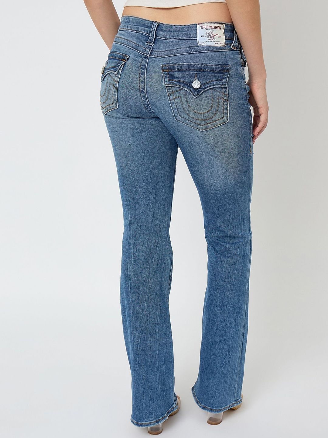 True Religion Women Bootcut Mid-Rise Clean Look Jeans - Image 3