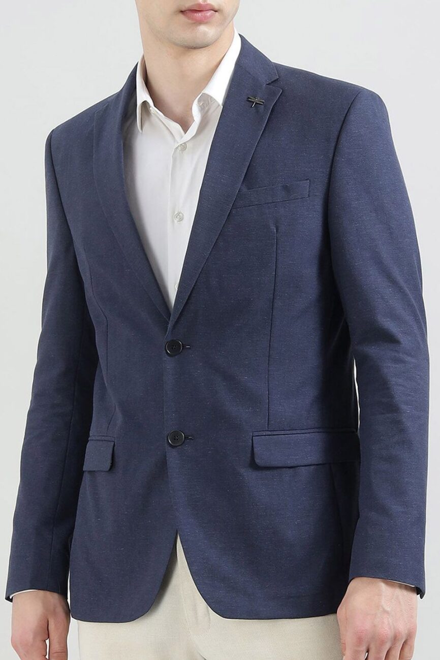 Notched Lapel Single Breasted Blazer