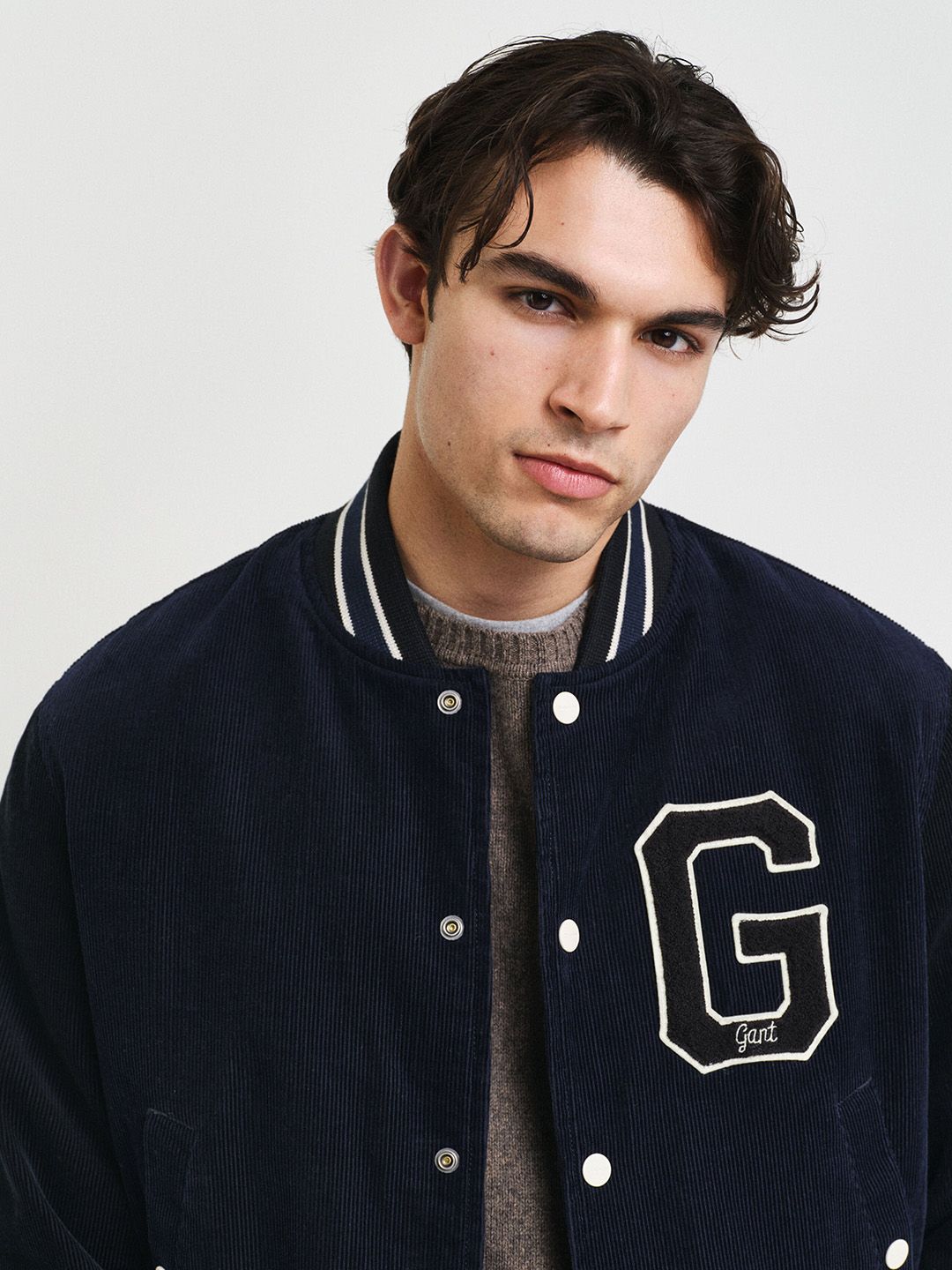 Men Stand Collar Cotton Bomber Jacket