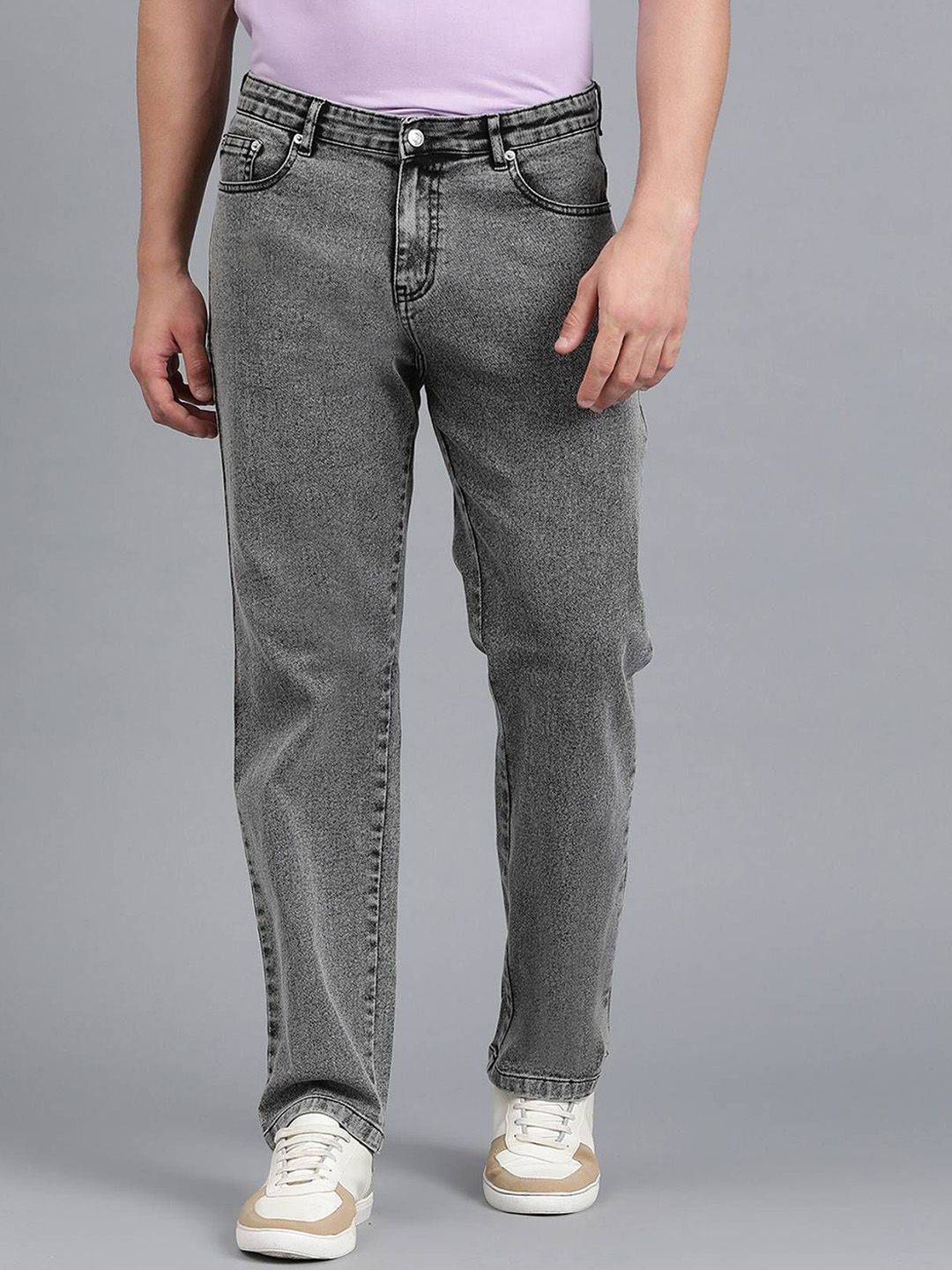 Men Regular Fit Mid-Rise Stretchable Jeans