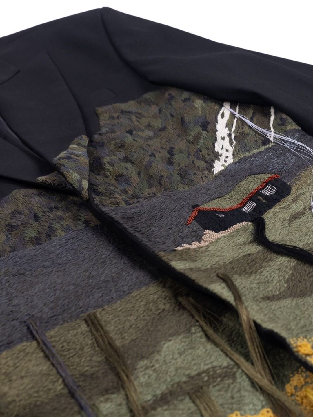 Scandinavian House Embroidery Oversized Blazer - Image 4