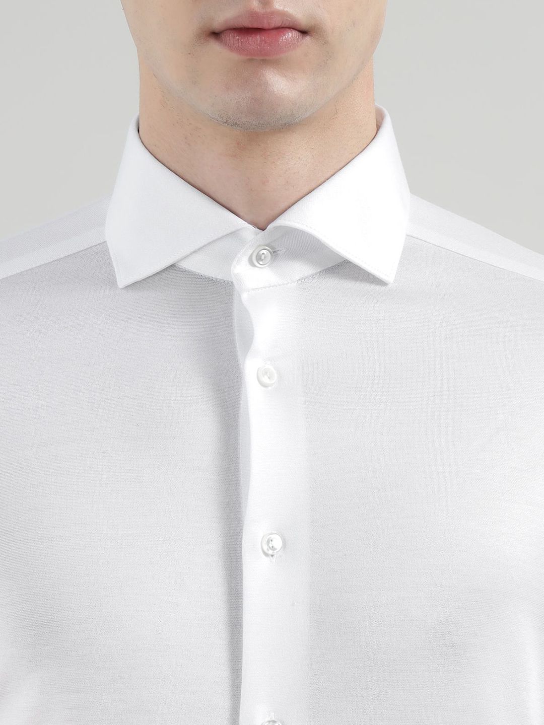 Eton Men Spread Collar Solid Cotton Formal Shirt - Image 2