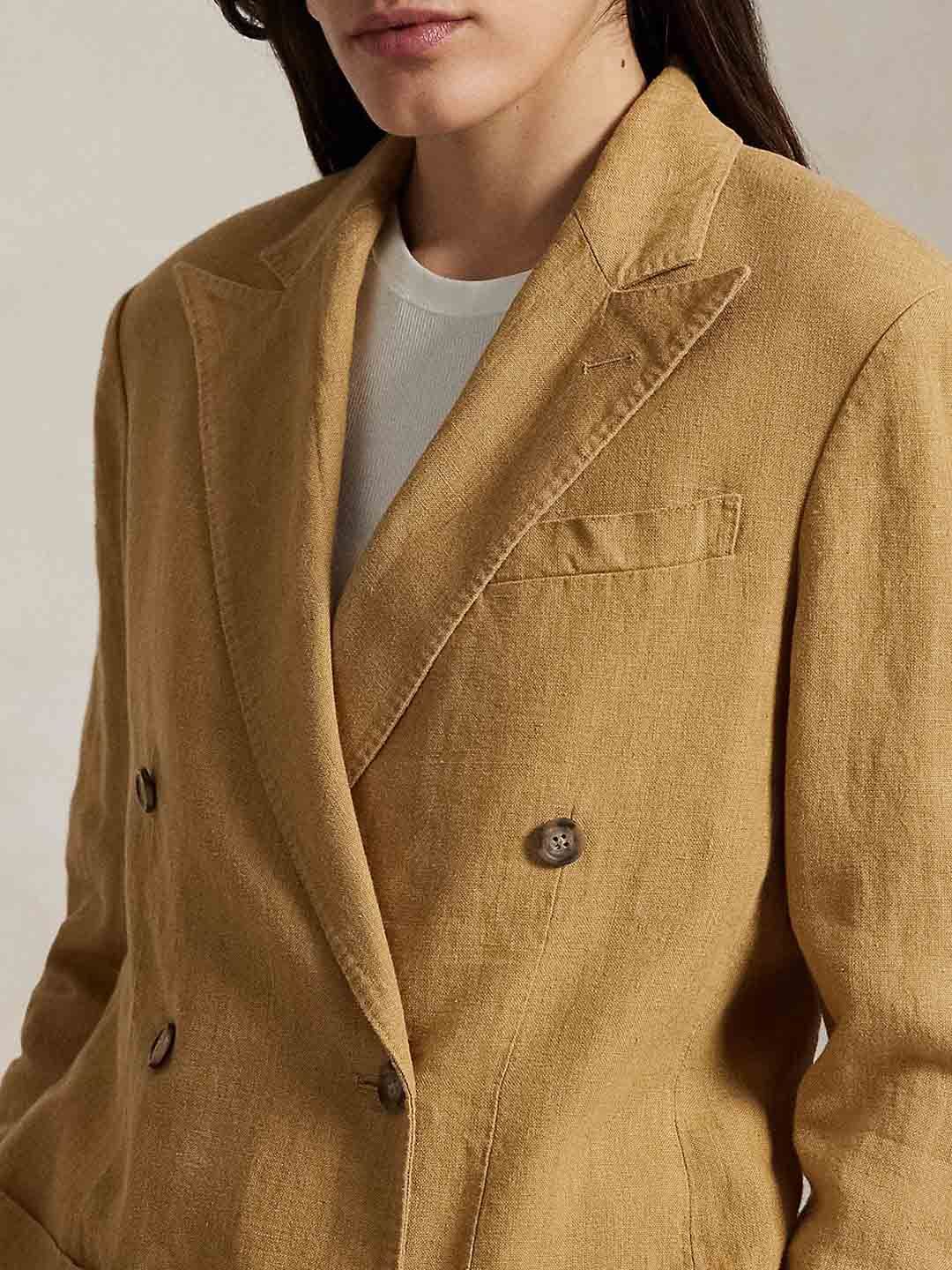 Polo Ralph Lauren Double-Breasted Linen Blazer - Image 3
