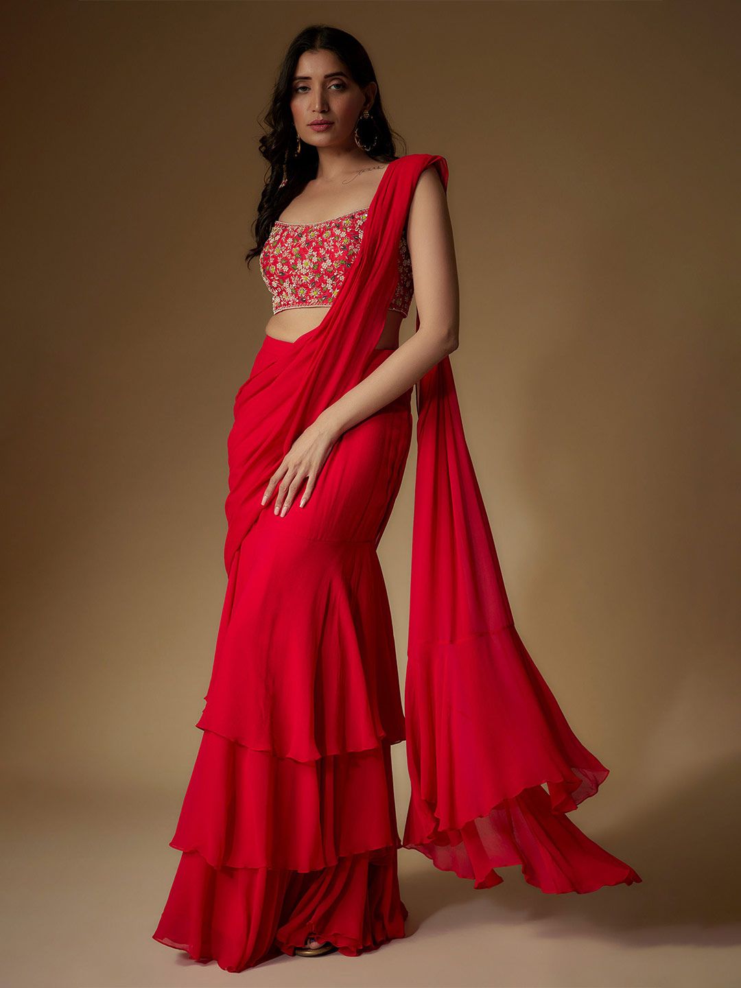 Maisolos Pure Georgette Ready to Wear Saree - Image 3