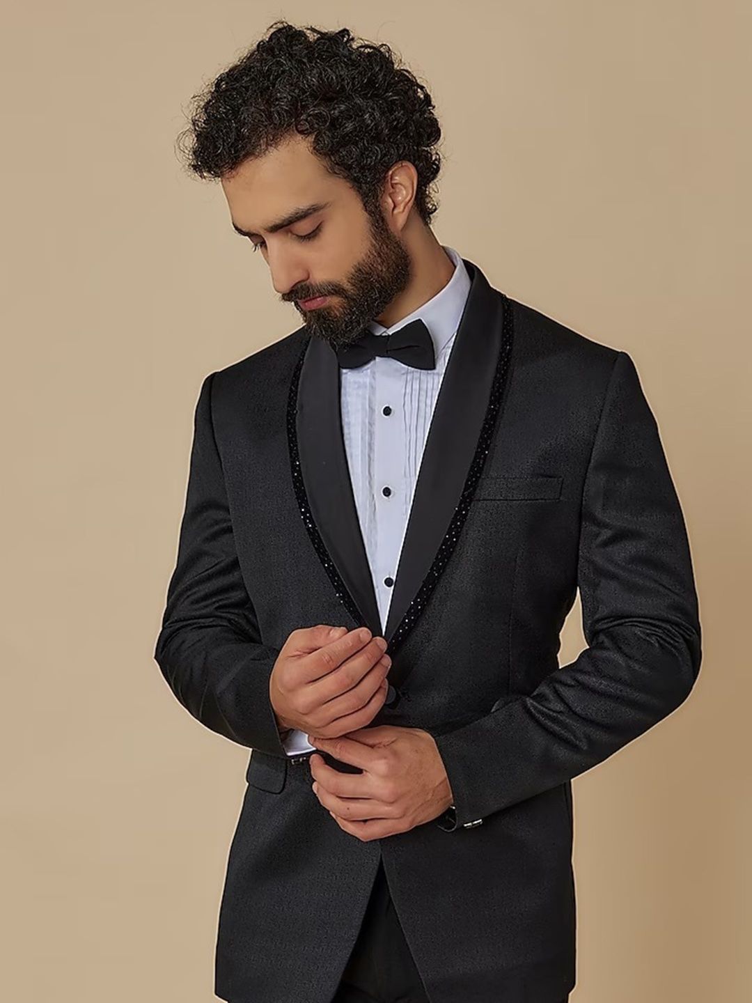 Men Single Breasted Blazer - Image 2