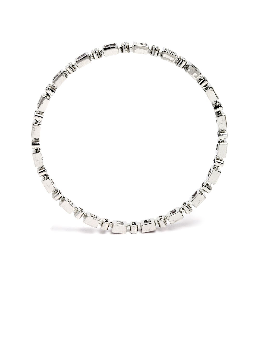 Set of 4 Silver-Plated White AD Studded Bangles - Image 3