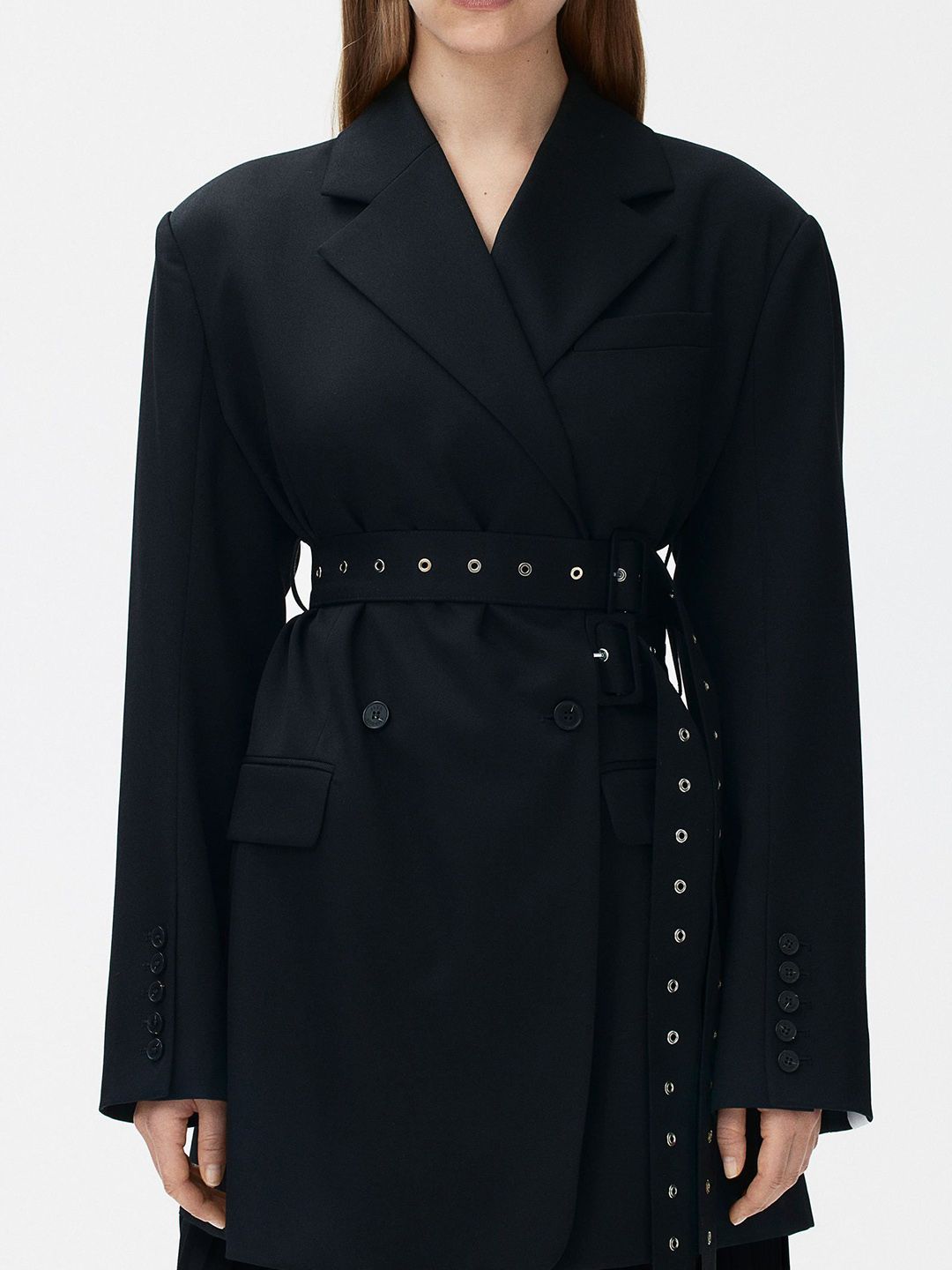 Belted Wool Blazer - Image 4