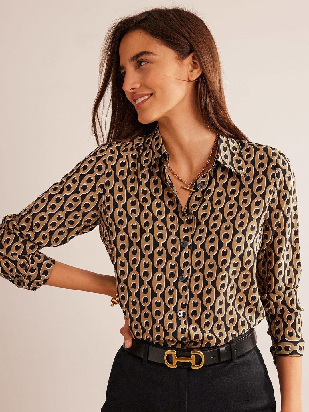 Women Premium Animal Opaque Printed Casual Shirt