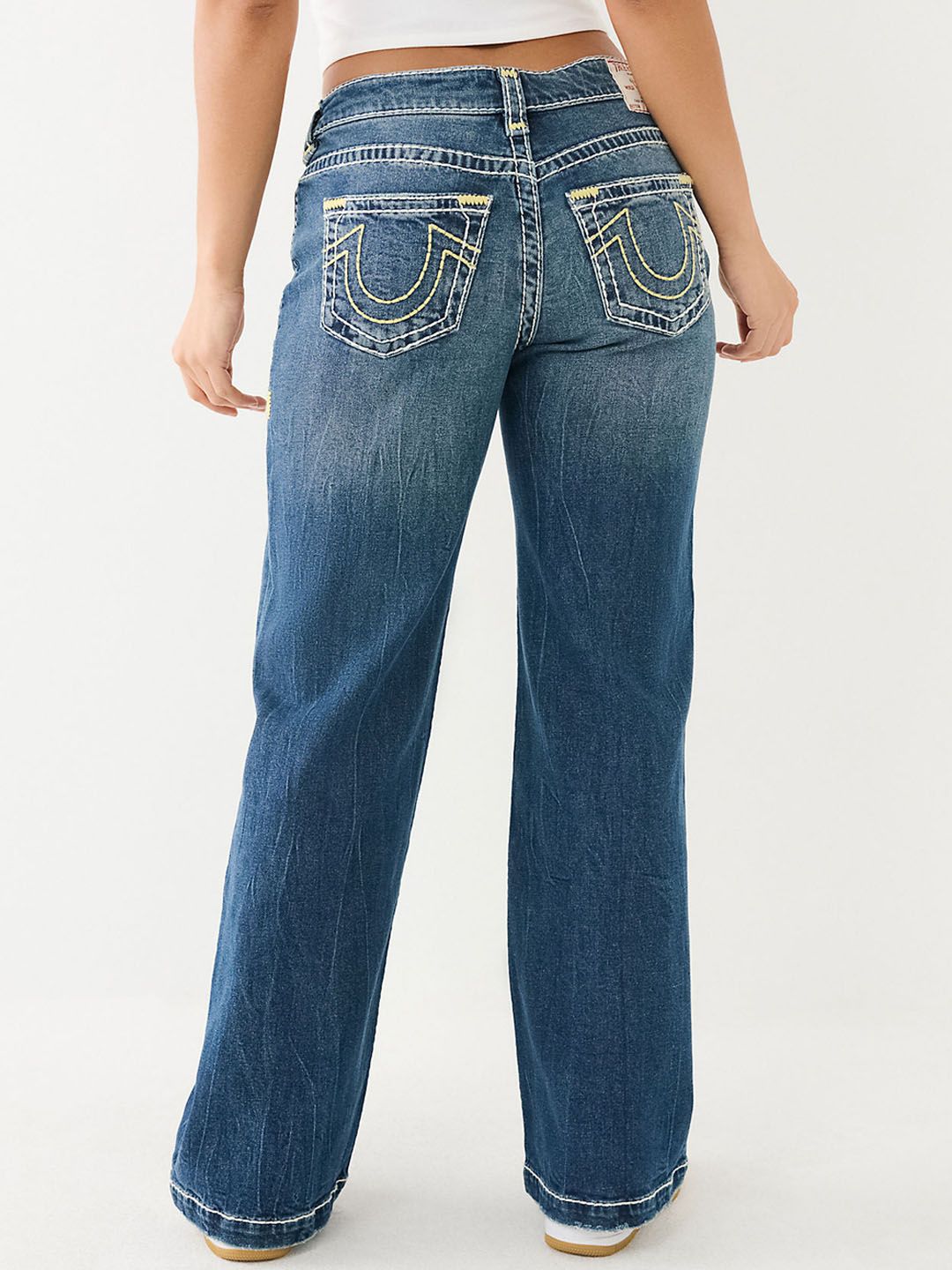 True Religion Women Super T Bobbi Flared High-Rise Heavy Fade Stretchable Jeans - Image 2