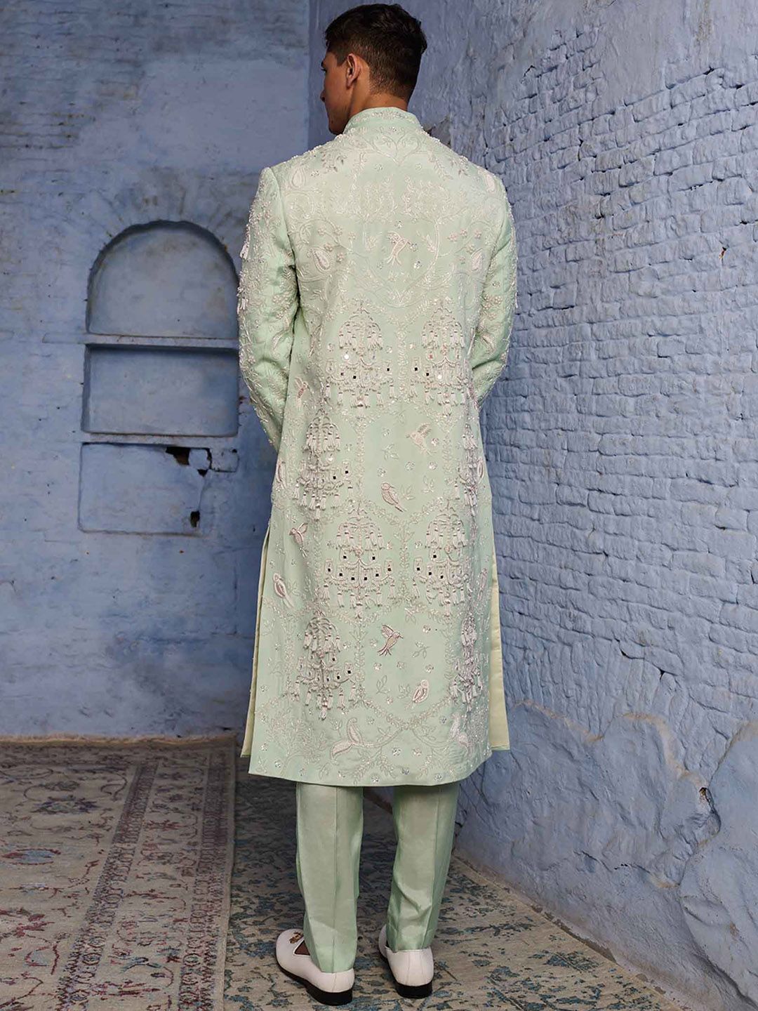 Embroidered Sherwani Set - Image 2
