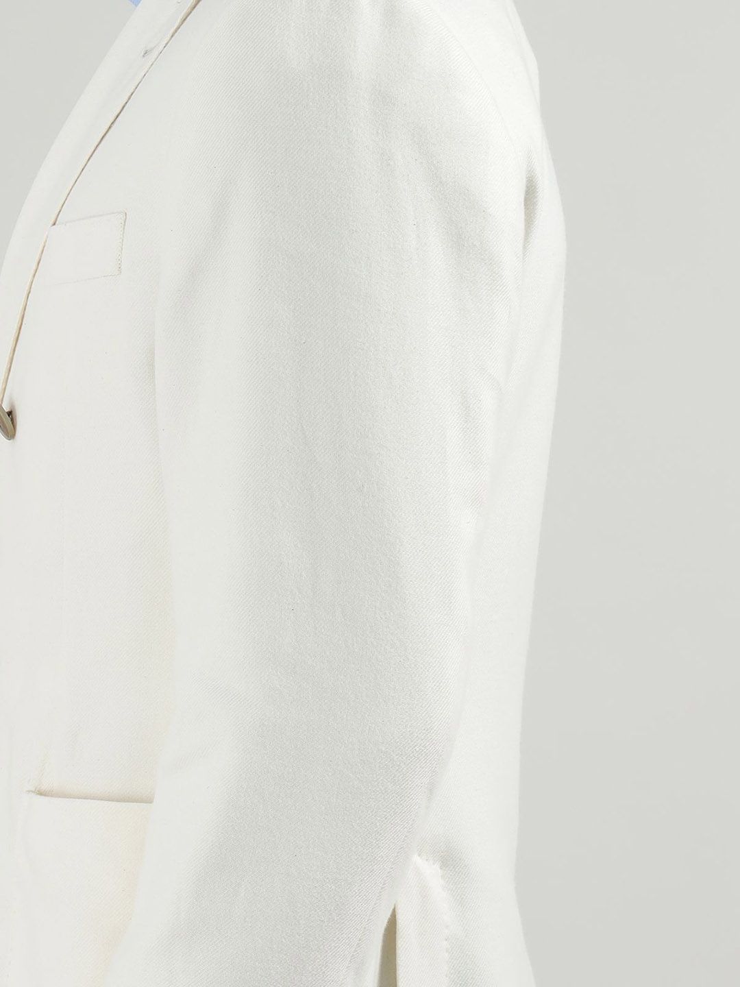 HACKETT LONDON Notched Lapel Structured Shoulder Slim-Fit Double Breasted Cotton Blazers - Image 2