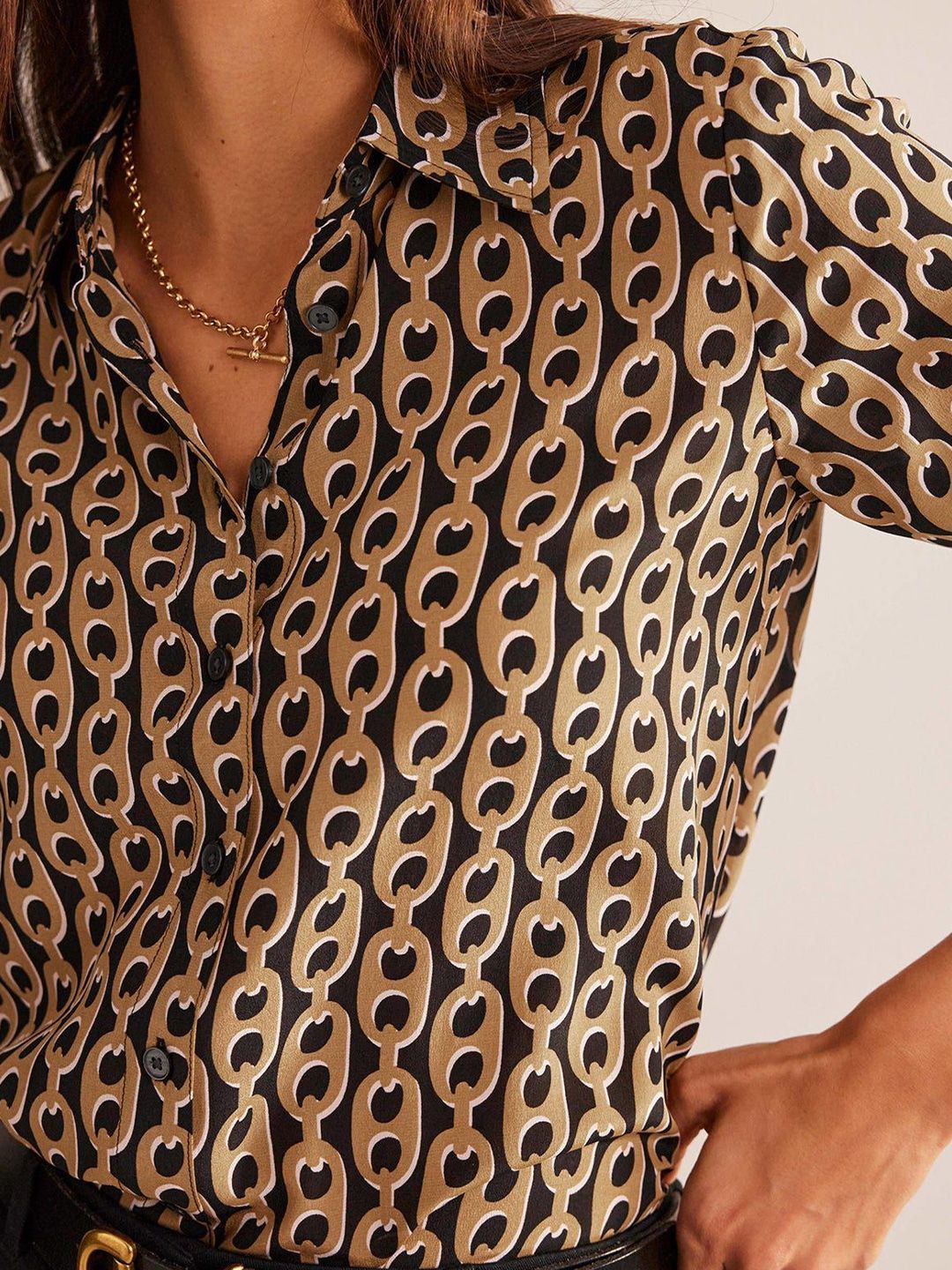 Women Premium Animal Opaque Printed Casual Shirt - Image 3