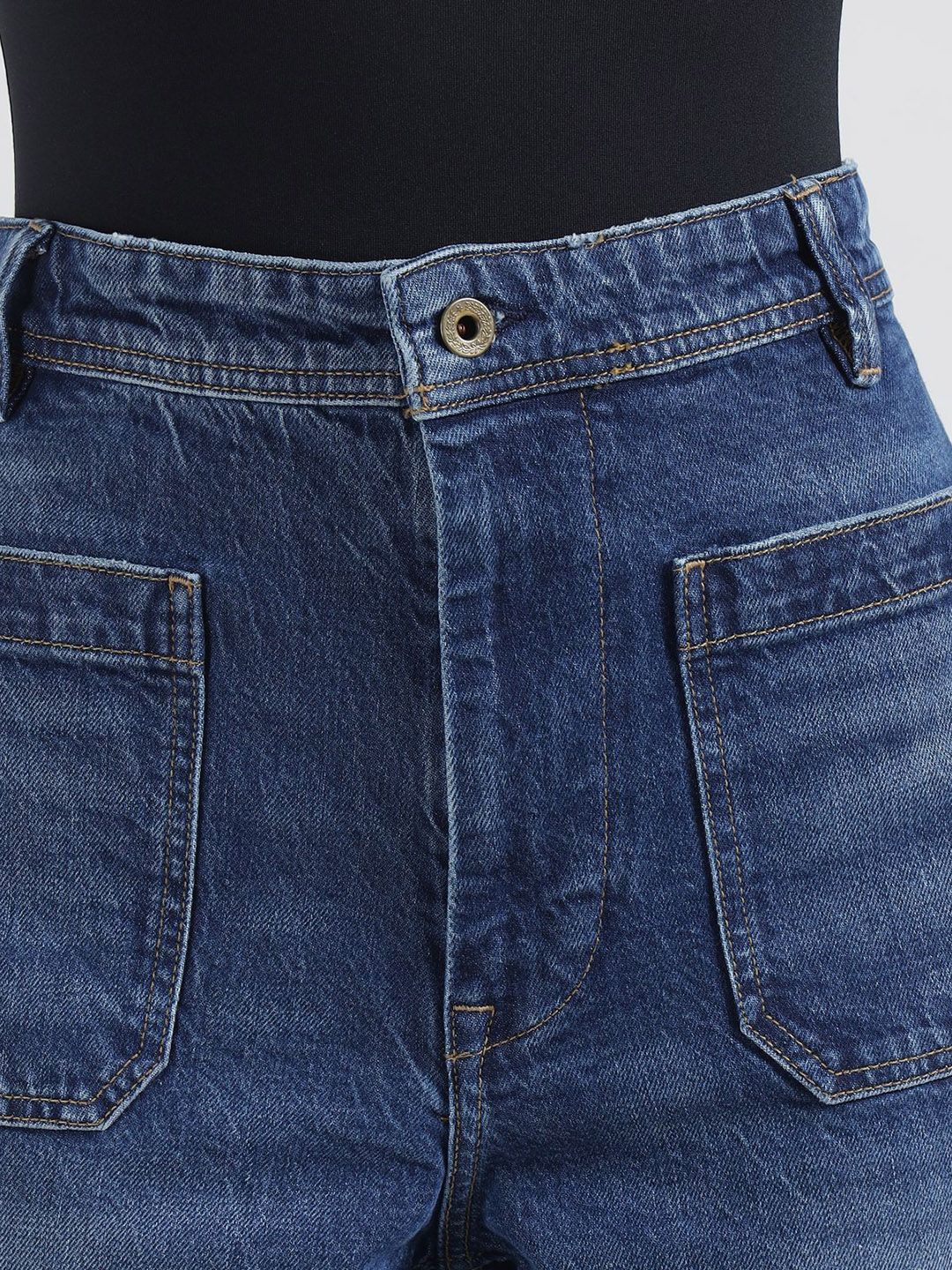 Polo Ralph Lauren Women Wide Leg Cotton High-Rise Jeans - Image 2