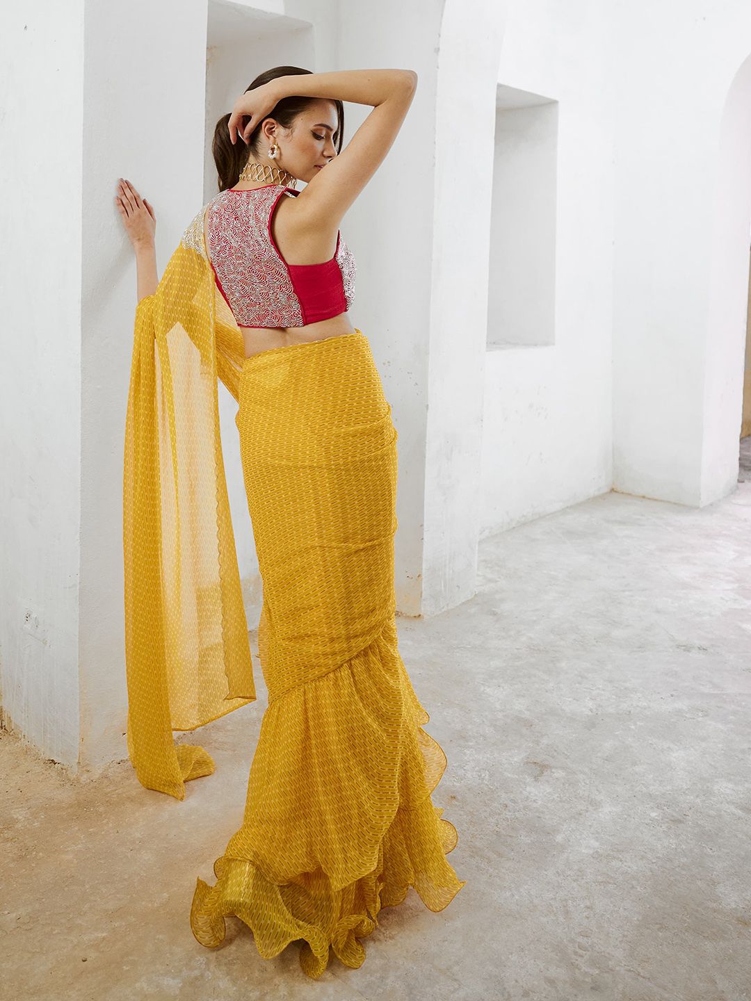 Pallavi Jaipur Silk Blend Saree - Image 2