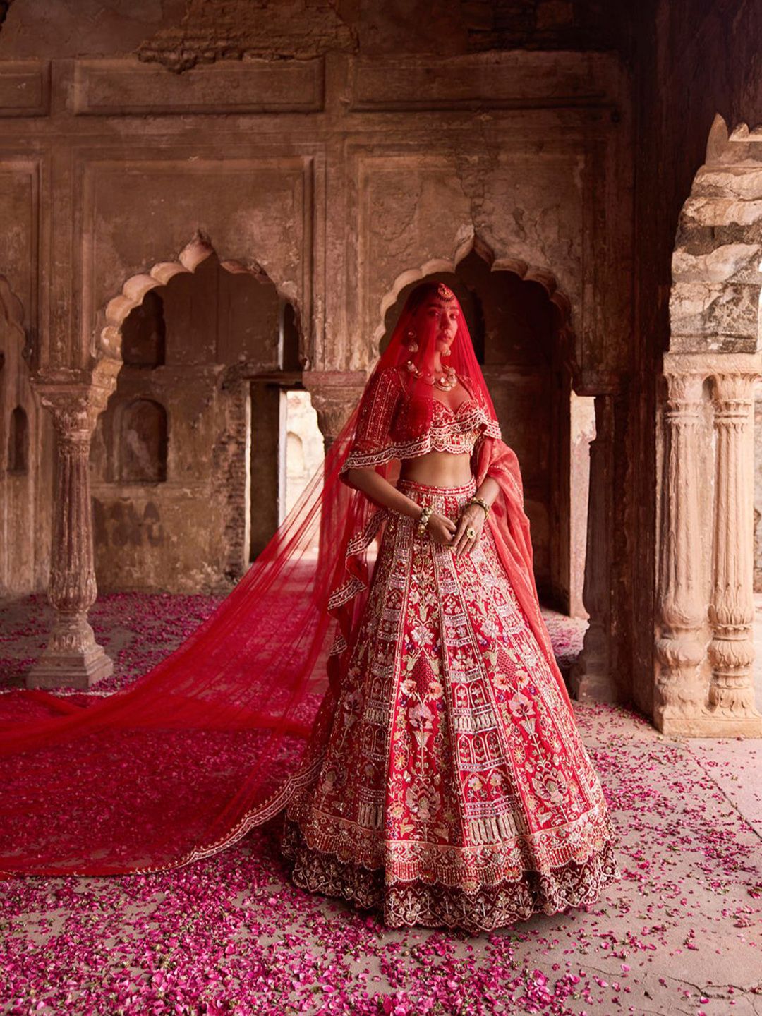 KIASA By Ronak & Shruti Embellished Ready to Wear Lehenga Blouse With Dupatta - Image 3