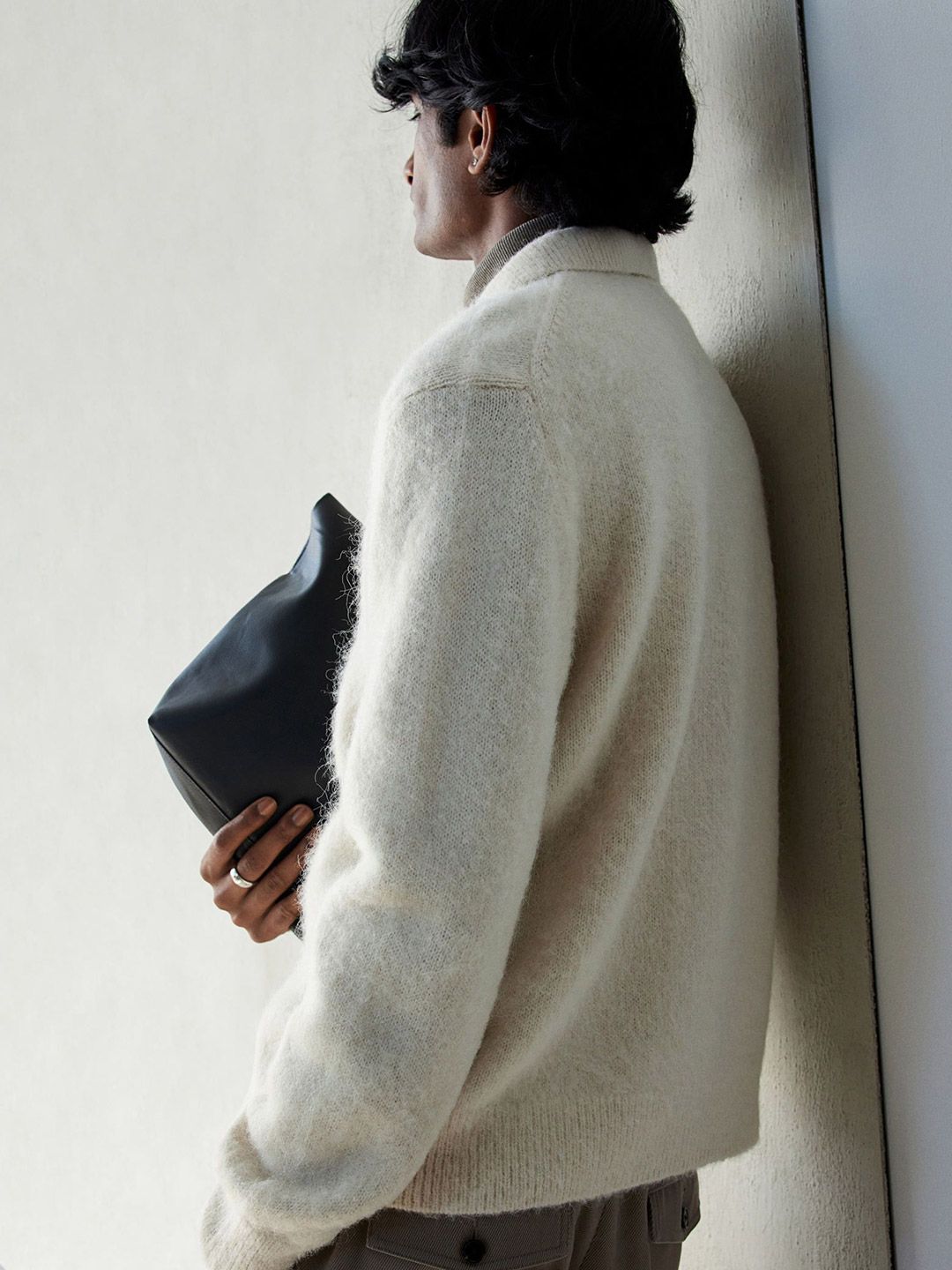 Men Brushed-Knit Cardigan - Image 2