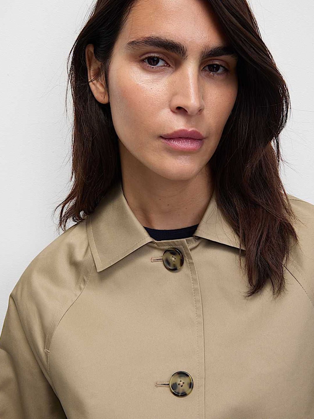 Women Single-Breasted Stormwear Longline Car Coat - Image 2